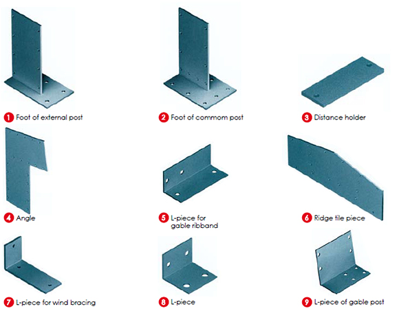 PIECES DE MONTAGE STRUCTURE-&Sigma;