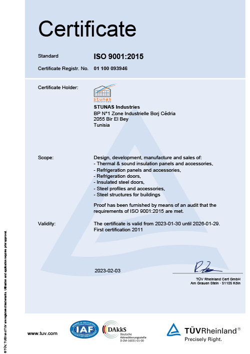 certificat Maklada ISO 50001:2018