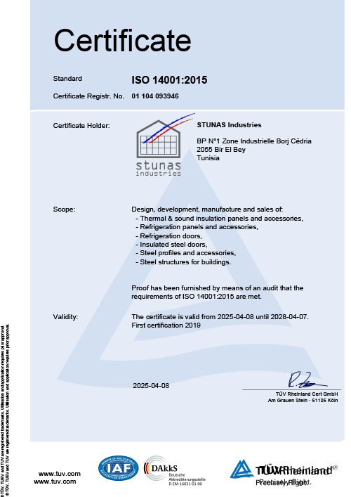certificat Maklada ISO 50001:2018