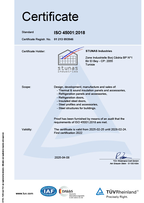 certificat Maklada ISO 50001:2018